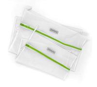 Heritage Park Fine Mesh Laundry Bags - Micro Mesh for Safely Washing Delicates, Wide Bottom for Extra Space, Hidden Zipper and Hanging Storage Loop - Multi Pack (1 Small 15" x 18", 1 Large (20" x 24")