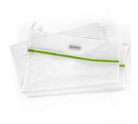 Heritage Park Laundry Essentials Fine Mesh Bags - Micro for Safely Washing Delicates Gusseted Bottom Extra Space, Hidden Zipper, and Convenient Hanging Loop Pack of 2 Large (20'' x 24'')
