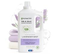 Heritage Park Silk & Wool All-Natural Lavender Mist Scent, pH-Neutral Laundry Detergent - Enzyme-Free, Concentrated Up to 128 loads (64 fl oz)