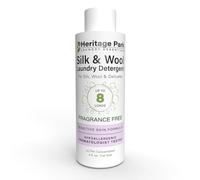 Heritage Park Silk & Wool Fragrance Free, Hypoallergenic, pH-Neutral Laundry Detergent - Dermatologist-tested, Sensitive Skin-Friendly, Enzymes-Free, Ultra Concentrated (4 Fl Oz)