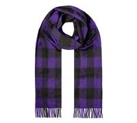 Heritage Plaid Check Cashmere Scarf with Tassels and Gift Box - AMETHYST / ONE