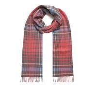 Heritage Plaid Check Cashmere Scarf with Tassels and Gift Box - LOBSTER / ONE