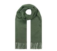 Heritage Plain Cashmere Scarf with Tassels and Gift Box - ALPINE / ONE