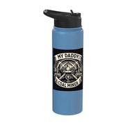 Heritage Pride Coal Miner Father My Daddy is a Coal Miner Stainless Steel Insulated Water Bottle