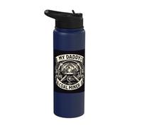 Heritage Pride Coal Miner Father My Daddy is a Coal Miner Stainless Steel Insulated Water Bottle