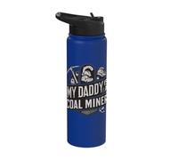 Heritage Pride Coal Miner My Daddy is a Coal Miner Mining Stainless Steel Insulated Water Bottle