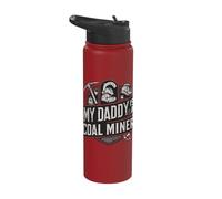 Heritage Pride Coal Miner My Daddy is a Coal Miner Mining Stainless Steel Insulated Water Bottle