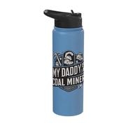 Heritage Pride Coal Miner My Daddy is a Coal Miner Mining Stainless Steel Insulated Water Bottle