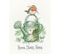 Heritage PUHM1565-A 12.5x17cm Cross Stitch Kit Aida True Home, Happiness Alone
