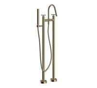 Heritage Salcombe Floor Standing Bath Shower Mixer Inc Kit Brushed Brass