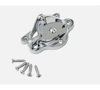 Heritage Sash Window Fastener - Non-Locking, Solid Brass, Multiple Finishes (Chrome)