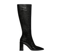 Heritage Shadow Naplack Boots - female - Courrèges - Heeled Boots - Black - 7 UK - Shoes 7 UK
