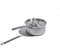 Heritage Steel x Eater 3 Qt Saucepan with Lid | Made in USA | 5-Ply Fully Clad Stainless Steel Saucepan | Stay Cool Handle Design | Induction Compatible | Non-Toxic Sauce Pan | Cook like an Eater