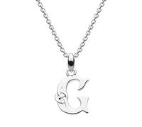 Heritage Sterling Silver Celtic Initial G Necklace of Length 45.7cm