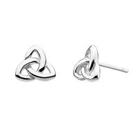 Heritage Sterling Silver Celtic Trinity Knot Stud Earrings