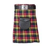 Heritage Tartan Kilt Set Buchanan with Sporran, Pin, Belt & buckle (30" Inches Naval Waist)