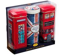 Heritage Tea Selection Triple Tea Tins of 14 Gift Pack Union Jack