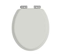 Heritage Toilet Seat Soft Close Chrome Hinges Chantilly Tscha101Sc
