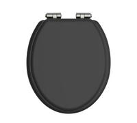 Heritage Toilet Seat Soft Close Vintage Gold Hinges Black Tsbla100Sc