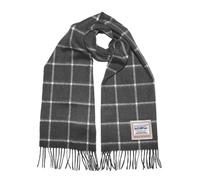 Heritage Traditions 100% Pure Wool Check Scarf in Charcoal Heritage Traditions Charcoal One Size