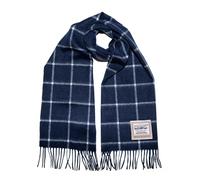 Heritage Traditions 100% Pure Wool Check Scarf in Dark Navy Heritage Traditions Dark Navy One Size