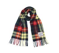 Heritage Traditions 100% Pure Wool Tartan Scarf, Check Scarf for Men & Women, Scottish Scarf Men Style, Women's Wool Scarf with Soft Brushed Finish & Fringe (Modern Buchanan)