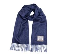Heritage Traditions 100% Pure Wool Tartan Scarf, Check Scarf for Men & Women, Scottish Scarf Men Style, Women's Wool Scarf with Soft Brushed Finish & Fringe (Blue)