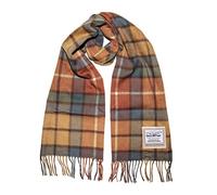 Heritage Traditions 100% Pure Wool Tartan Scarf, Check Scarf for Men & Women, Scottish Scarf Men Style, Women's Wool Scarf with Soft Brushed Finish & Fringe (Autumn Check)