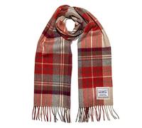 Heritage Traditions 100% Pure Wool Tartan Scarf, Check Scarf for Men & Women, Scottish Scarf Men Style, Women's Wool Scarf with Soft Brushed Finish & Fringe (Russet Check)