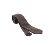 Heritage Traditions Box Check Tweed Tie - Grey Herringbone Check