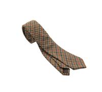 Heritage Traditions Box Check Tweed Tie - Petrol Rust