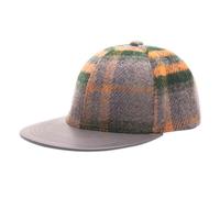 Heritage Traditions Brushed Check Baseball Cap - Grey Orange