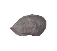 Heritage Traditions Carlyle Herringbone Linen Newsboy Cap - Blue Linen