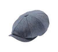 Heritage Traditions Carlyle Newsboy Cap - Denim Herringbone