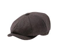 Heritage Traditions Carlyle Newsboy Cap - Oxblood Herringbone