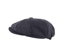 Heritage Traditions Carlyle Tweed Herringbone Newsboy Cap - Blue Herringbone