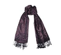 Heritage Traditions Celtic At Heart Summer Bird Thistle Celtic Design Double Sided Jacquard Long Scarf (Black)