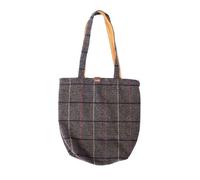 Heritage Traditions Check Tweed Shopper Bag - Slate Grey