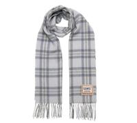 Heritage Traditions- Check Wool Scarf - Powder Grey CIG77-HT