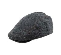 Heritage Traditions Classic Arthur Tweed Flat Cap - Grey Box Check