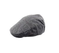 Heritage Traditions Classic Arthur Tweed Flat Cap - Grey Window Check