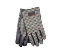 Heritage Traditions Classic Check Tweed Gloves - Petrol Rust