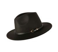 Heritage Traditions Classic Colour Felt Fedora - Black
