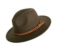 Heritage Traditions Classic Colour Felt Fedora - Green Felt