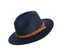 Heritage Traditions Classic Colour Felt Fedora - Navy Felt