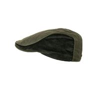Heritage Traditions Cotton Wax Quilt Cord Flat Cap - L/XL - Waxed Green