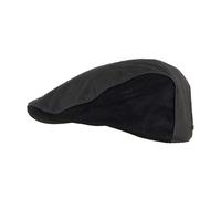 Heritage Traditions Cotton Wax Quilt Cord Flat Cap - S/M - Waxed Black