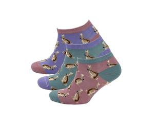 Heritage Traditions Country Animal 3 Pack Socks, Bamboo, UK Size 4-7