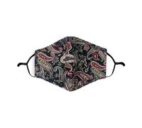 Heritage Traditions Heritage Cotton Face Masks - Navy Damson Pink Paisley Print