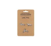 Heritage Traditions Heritage Lapel Pin Badge 3 Pack - Pointer Fox Hare
